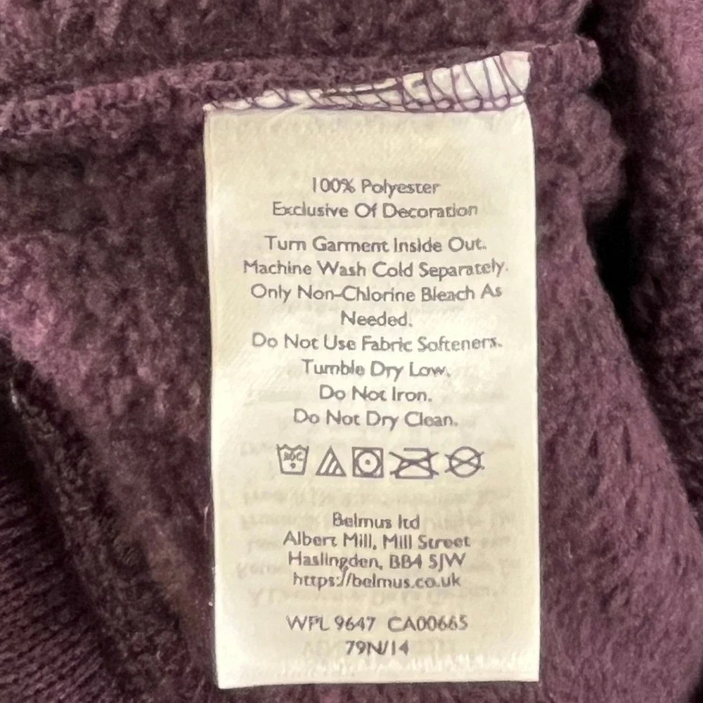 Eddie Bauer Snap Mock Neck Pullover Mens TXL Tall Burgundy Heather Fleece Hiking